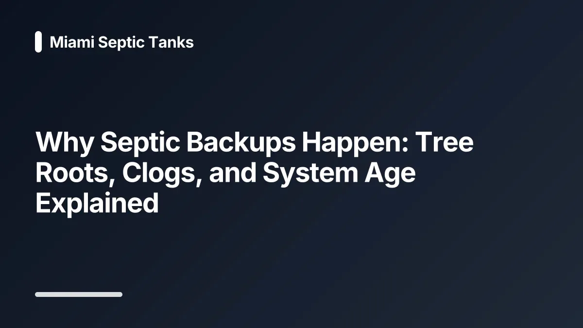 septic tank failure signs