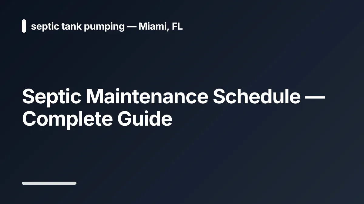 septic pump out interval
